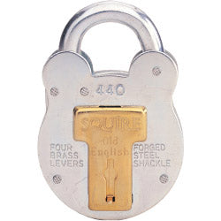 Squire 4-Lever Galvanised Steel - Old English Padlock 50mm