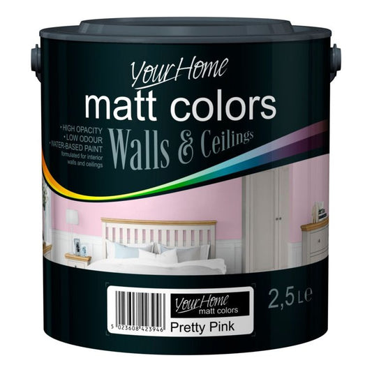 Your Home Matt Emulsion 2.5L Pretty Pink