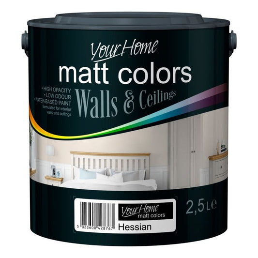 Your Home Matt Emulsion 2.5L Hessian