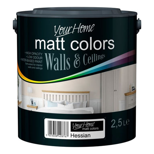 Your Home Matt Emulsion 2,5L Toile de jute