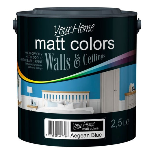 Your Home Matt Emulsion 2.5L Aegean Blue