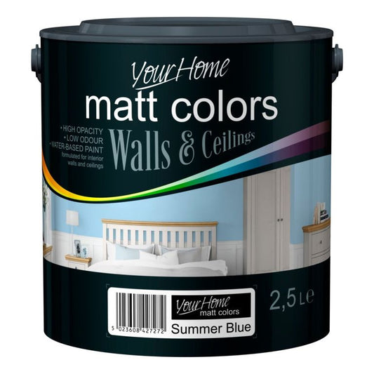 Your Home Matt Emulsion 2.5L Summer Blue