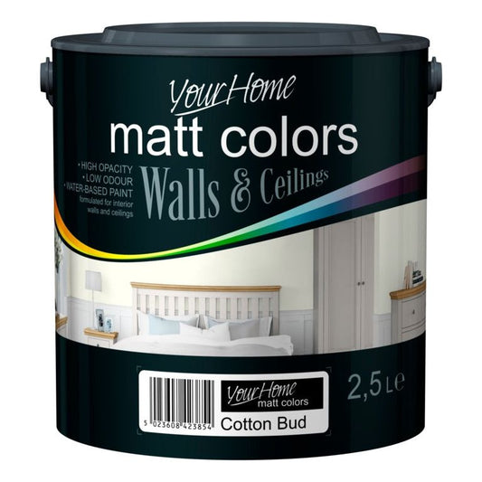 Your Home Matt Emulsion 2.5L Cotton Bud