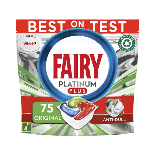 Fairy Dishwasher Tablets Platinum Pack 75 Original