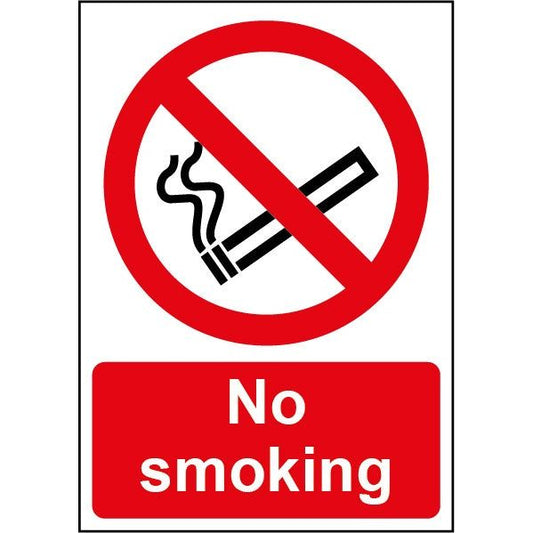 Panneau architectural d'interdiction de fumer Smiths, 148 mm x 210 mm