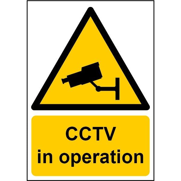 Smiths Architectural CCTV In Operation Sign 148mmx210mm