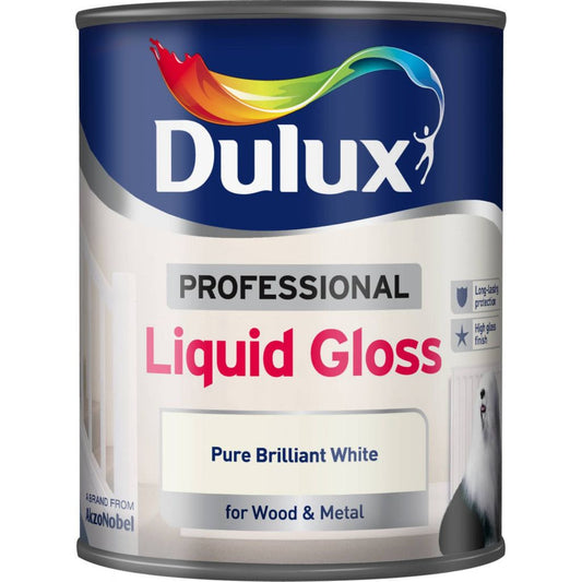 Dulux Professional Brillant Liquide 750ml Blanc Brillant Pur