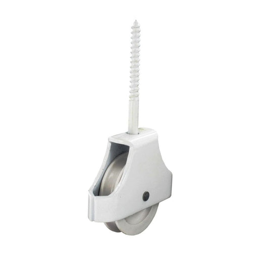 Securit Single Screw-In Pulley White 45mm