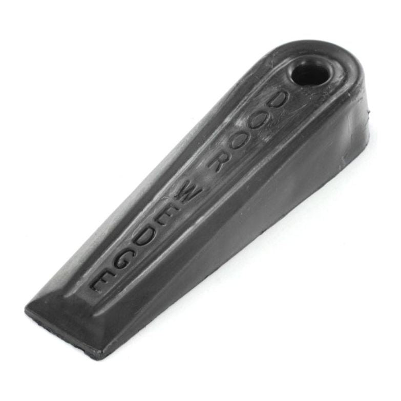 Cuñas para puertas Securit PVC negro (2) 125 mm