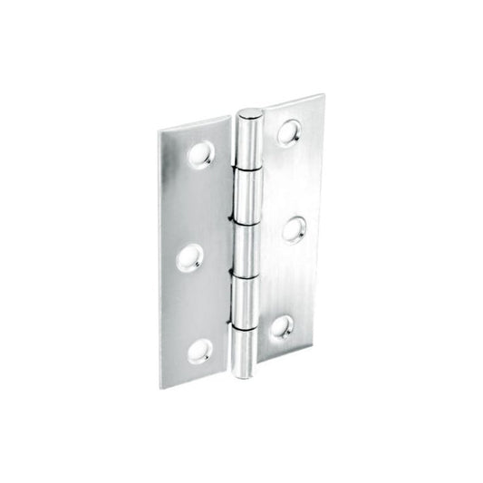 Securit Steel Butt Hinges Polished Chrome Plated (Pair) 100mm