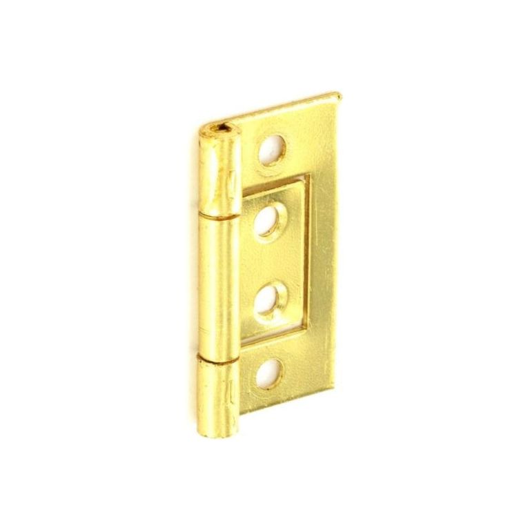 Securit Flush Hinges Brass Plated (Pair) 75mm