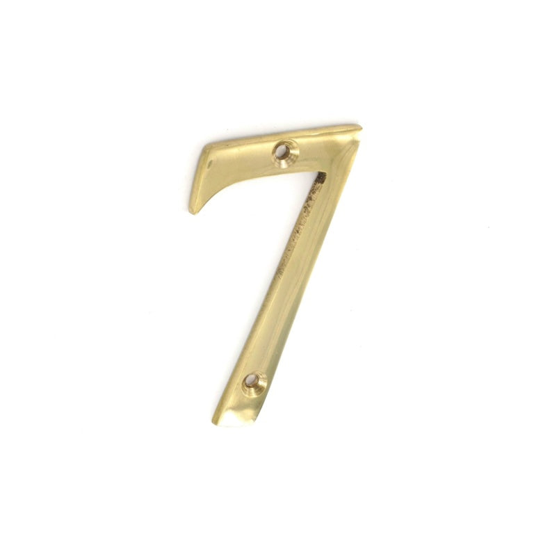 Securit Brass Numeral No.7 75mm