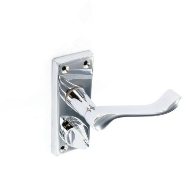 Securit Chrome Scroll Privacy Handles (Pair) 105mm