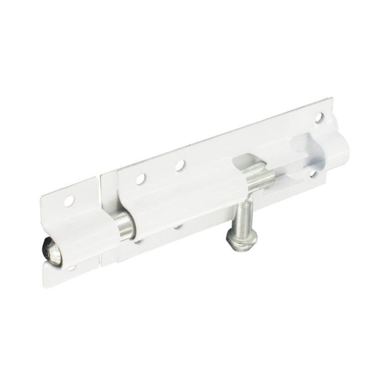Securit Tower Bolt White 100mm