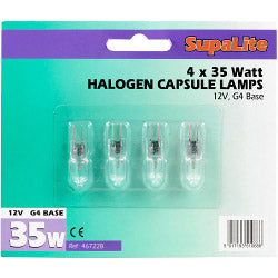 SupaLite Halogen Capsule Lamp G4 35w 12v