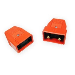 Dencon 10A, connecteur en nylon à 2 broches, emballé dans des bulles orange