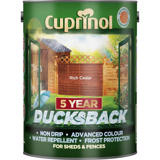 Cuprinol Ducksback 5L Rich Cedar