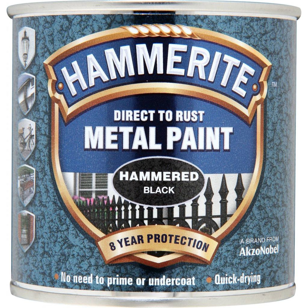 Hammerite Metal Paint Hammered 250ml Black