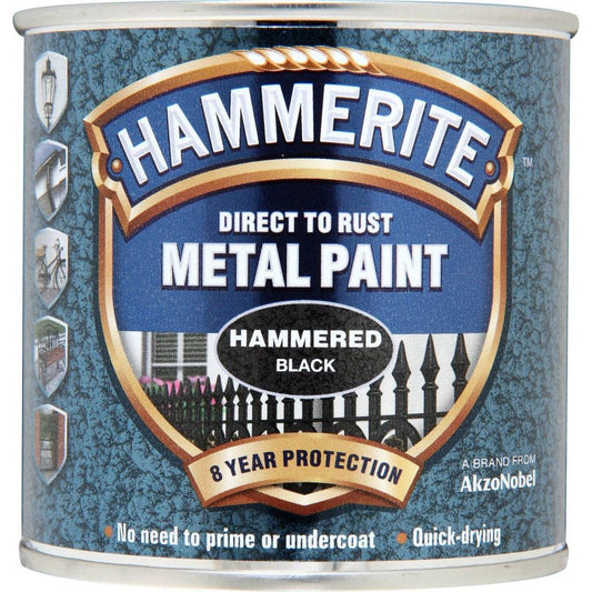 Pintura Hammerite Metal Martillado 250ml Negro