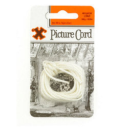 X Picture Cord - White Nylon (Blister Pack)