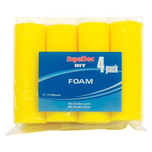 SupaDec Foam Roller Refills 7"/175mm, 4 Pack