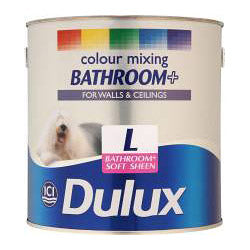 Baño de mezcla de colores Dulux + base de brillo suave, luz de 2,5 L