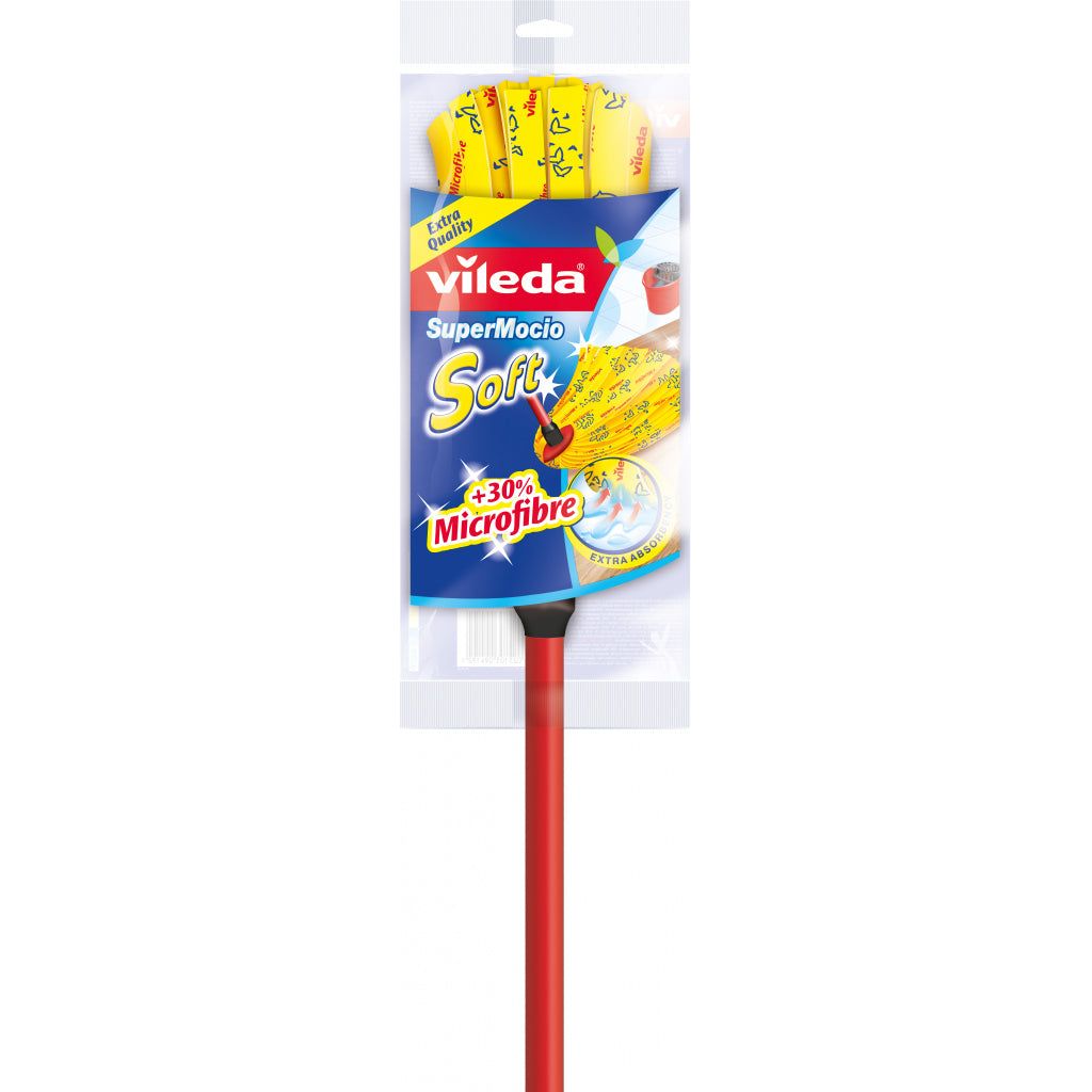 Vileda Supermocio Soft Head & Handle Mop Single + Refill