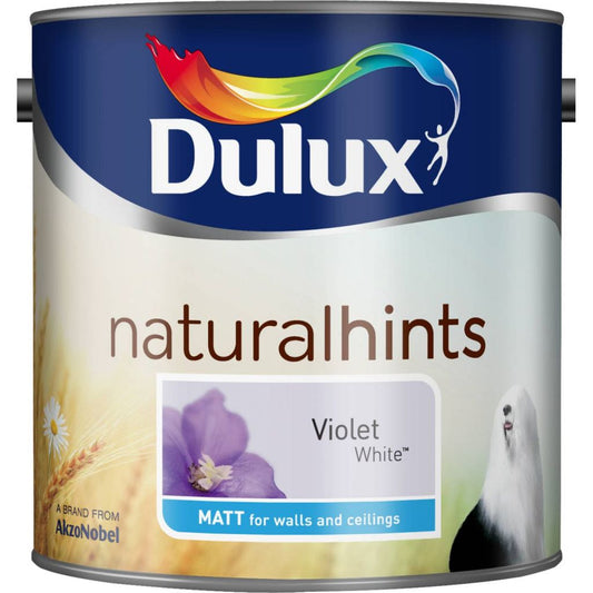 Dulux Natural Hints Matt 2.5L Violet White