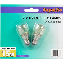 SupaLite 300°C Oven Lamps 240v 15w SES