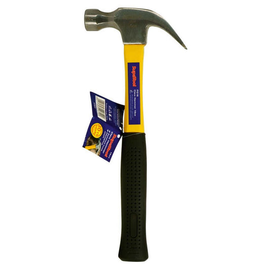 SupaTool Claw Hammer With Fibreglass Shaft 16oz