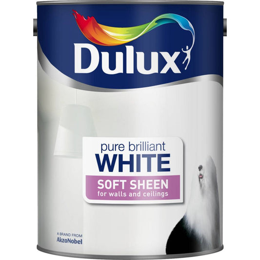 Dulux Soft Sheen 5L Blanc Brillant Pur