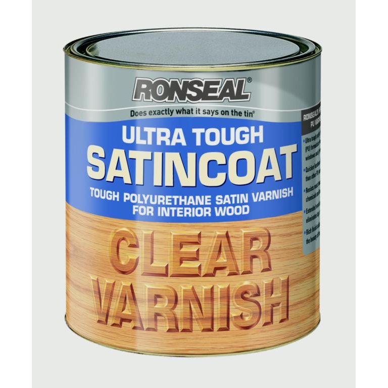 Ronseal Ultra Tough Varnish Satin Coat 250ml