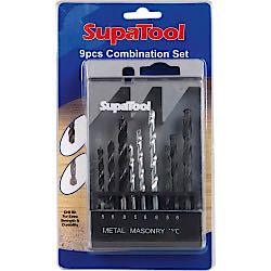 SupaTool Combination Drill Bit Set 9 Pcs