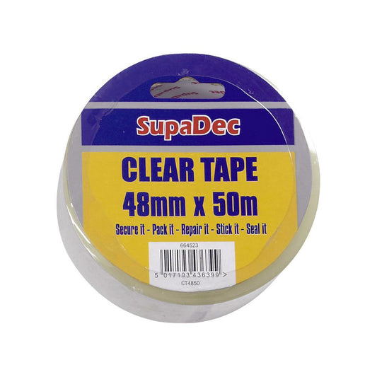 SupaDec Clear Tape 48mm x 50m