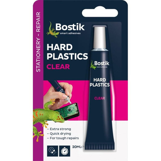 Bostik Plastiques Durs Adhésif Transparent Blister de 20 ml