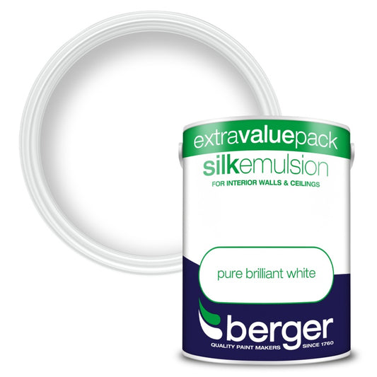 Berger Silk Emulsion 3L Pure Brilliant White