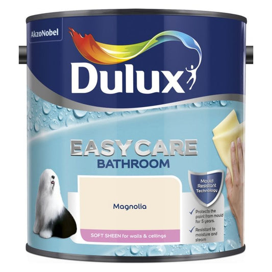 Dulux Easycare Bathroom Soft Sheen 2.5L Magnolia