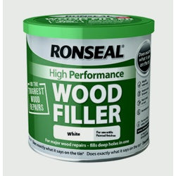 Masilla para madera Ronseal de alto rendimiento, 550 g, color blanco