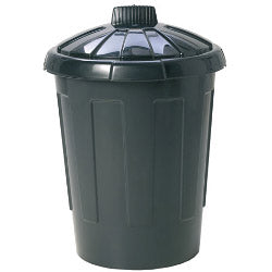 Wham Dustbin With Secure Lid 80L Black