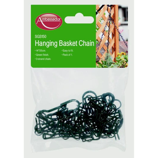 Ambassador Hanging Basket Chain 14" Green