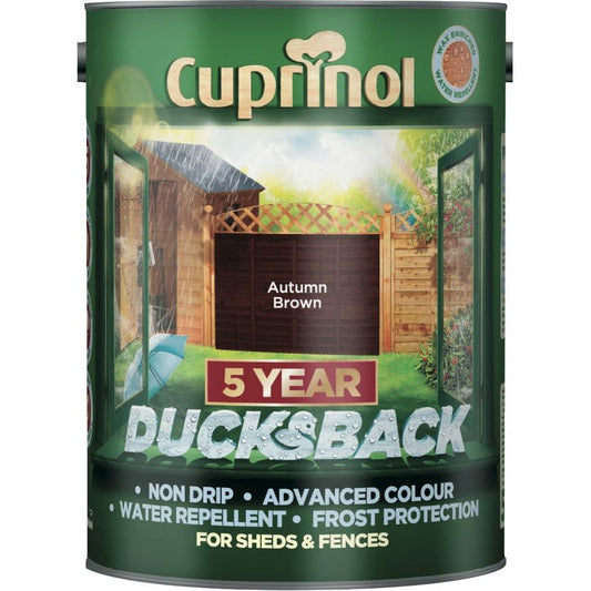 Cuprinol Ducksback 5L Autumn Brown