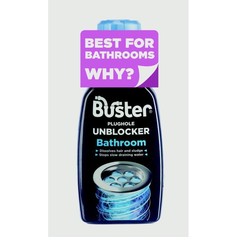 Buster Bathroom Plughole Unblocker 300ml