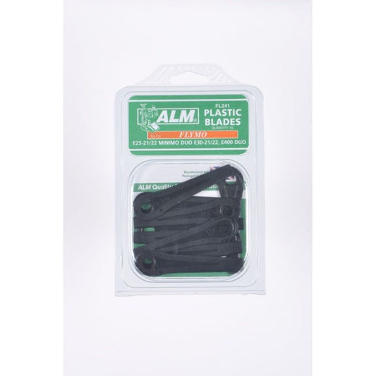 Cuchillas de plástico ALM - con orificio pequeño, paquete de 10