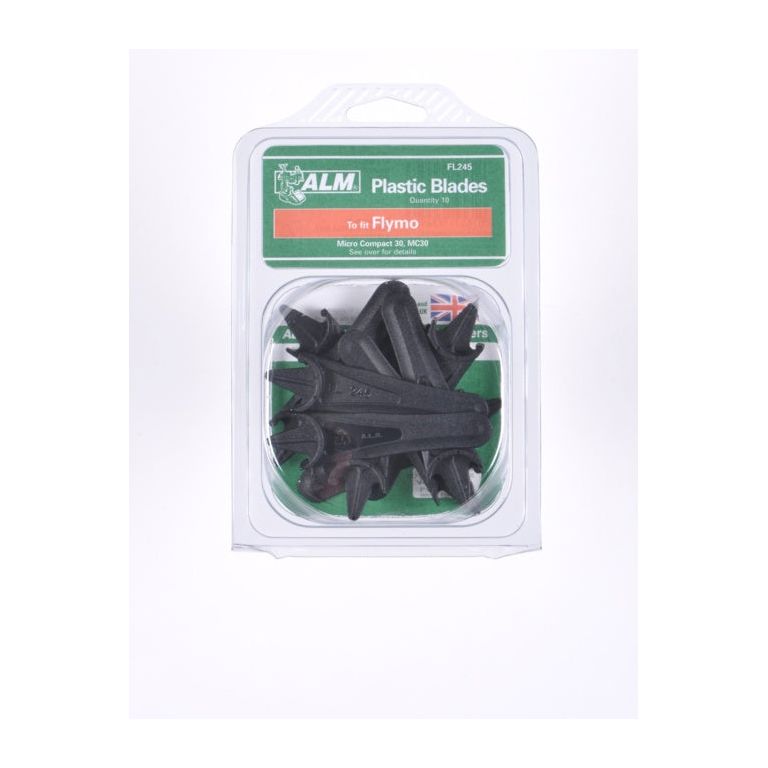 ALM Plastic Blades with Half-Moon Mounting Pack of 10