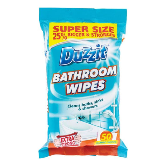 Duzzit Bathroom Wipe 50 Jumbo Wipes