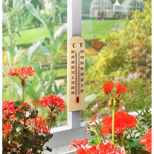 Thermomètre en bois Ambassador 8'' (20cm)