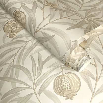 Belgravia Pomegranate Leaf  Wallpaper