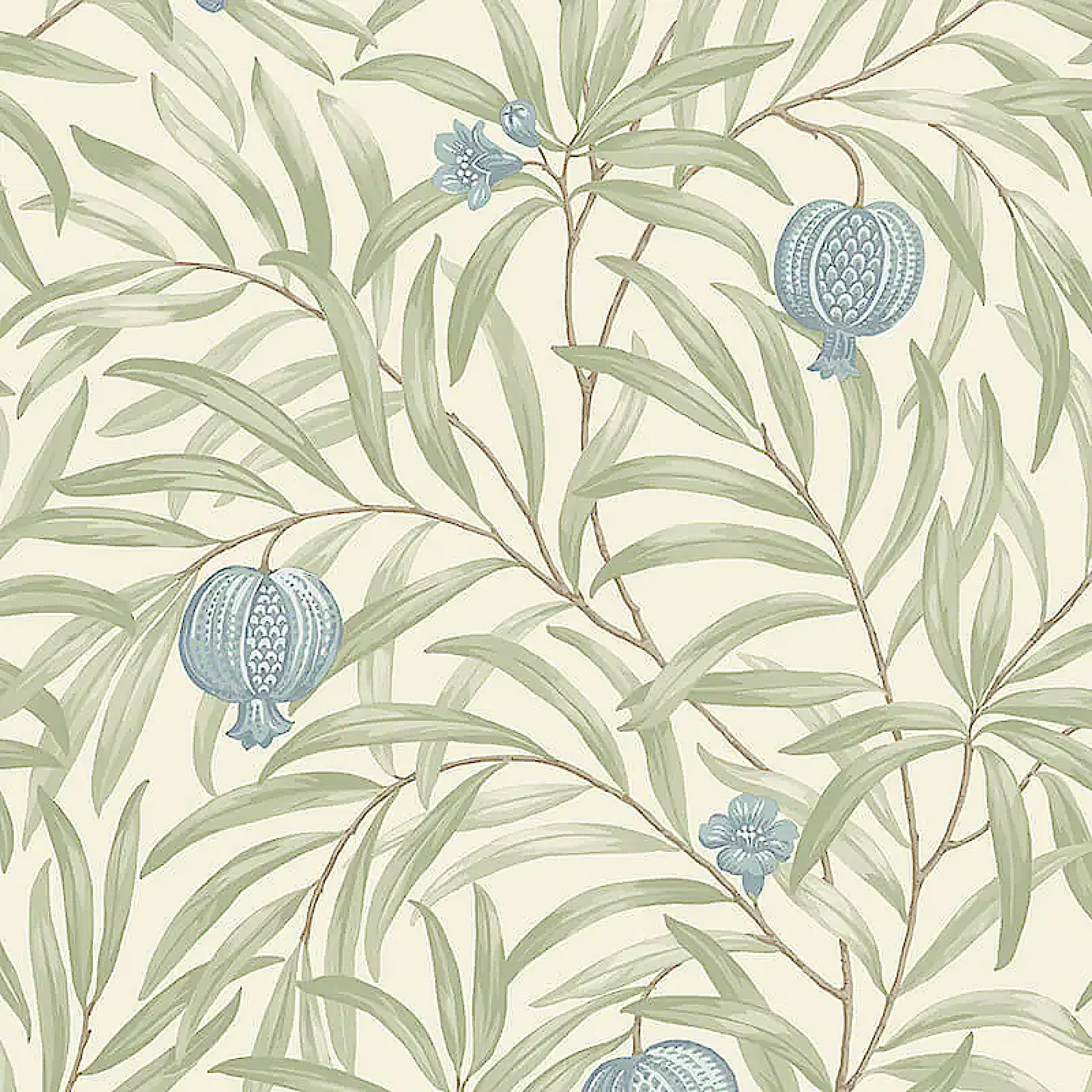 Belgravia Pomegranate Leaf  Wallpaper