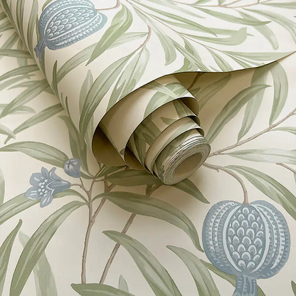 Belgravia Pomegranate Leaf  Wallpaper