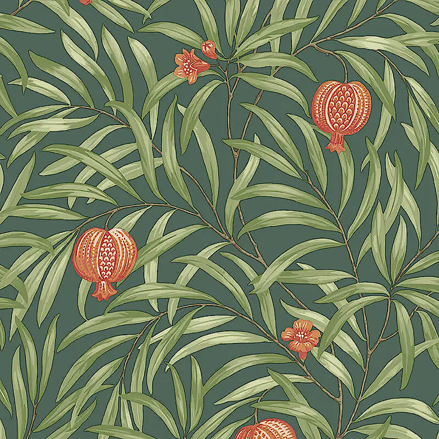 Belgravia Pomegranate Leaf  Wallpaper